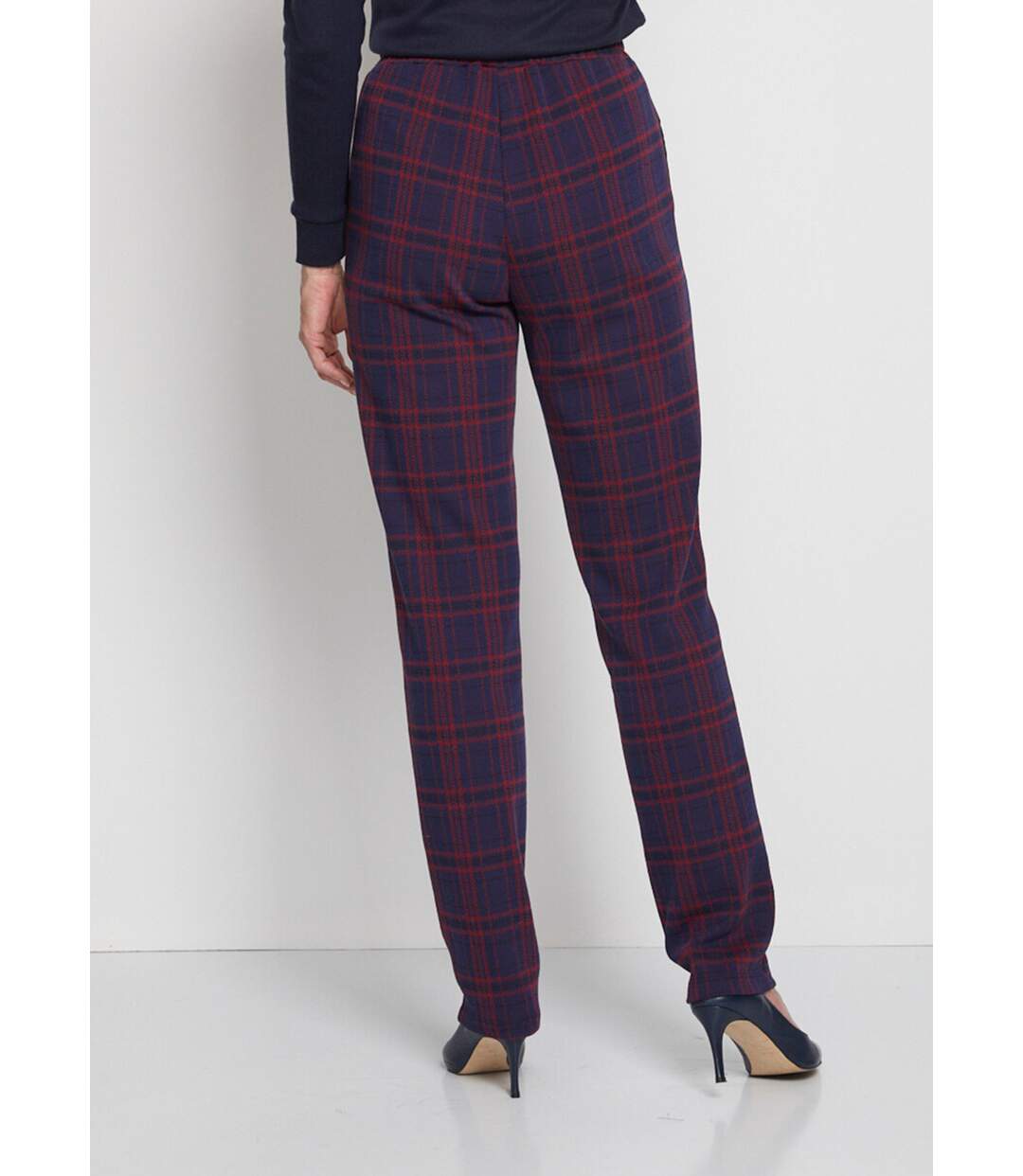 Pantalon droit maille unie ou jacquard-2