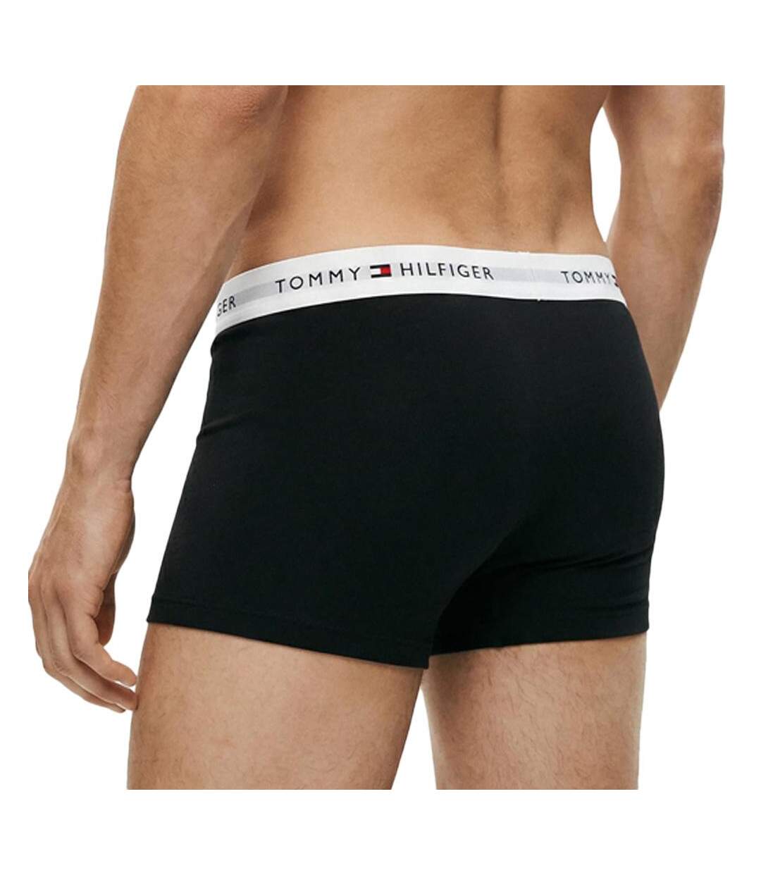 X3 boxers noir homme tommy hilfiger low rise trunk-3