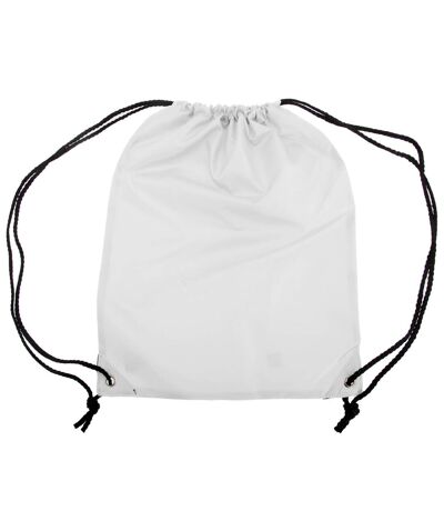 Shugon Stafford Plain Drawstring Tote Bag - 13 Liters (White) (One Size) - UTBC1136