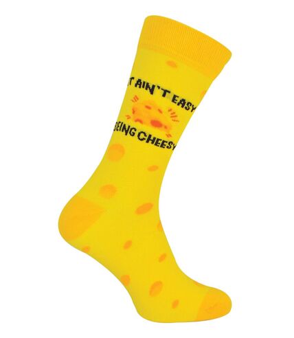Novelty Cheese Themed Socks in Yellow | Cotton | Urban Eccentric