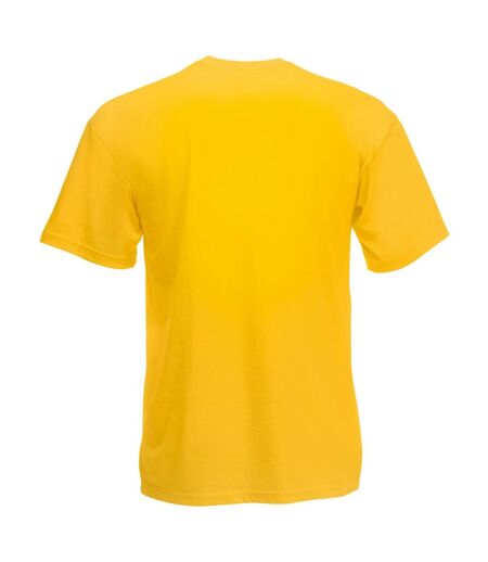 Fruit Of The Loom Mens Valueweight V-Neck T-Short Sleeve T-Shirt (Sunflower)