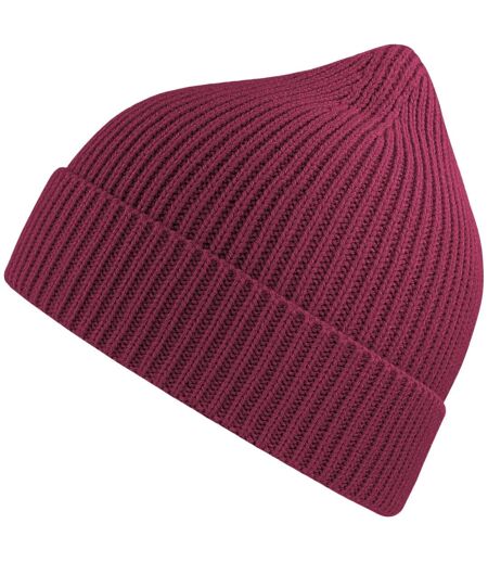 Unisex adult andy recycled polyester beanie burgundy Atlantis