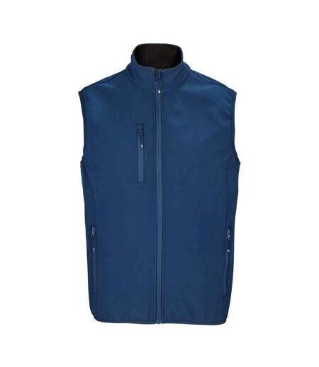 SOLS Mens Falcon Softshell Recycled Body Warmer (Abyss Blue)