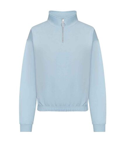 Awdis Womens/Ladies Cropped Sweatshirt (Sky Blue) - UTPC5048