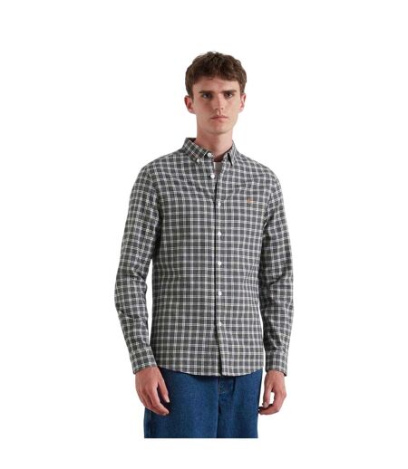 Chemise Motif/style À Carreaux Milners Homme Charbon Chiné Farah