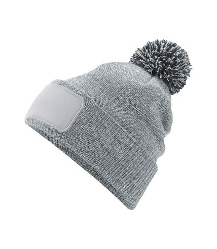 Beechfield Unisex Adult Snowstar Beanie (Heather Grey/Black) - UTPC5699