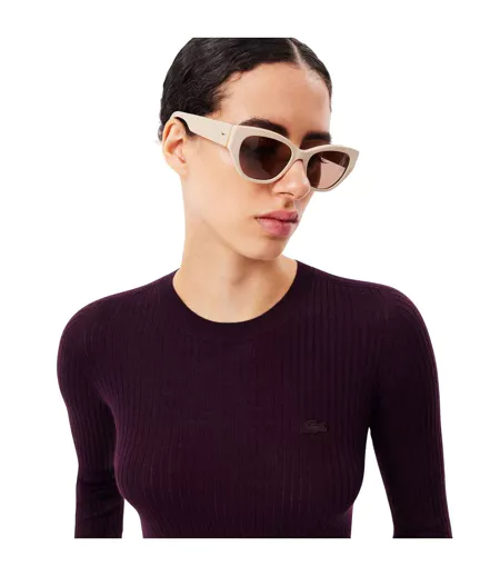 Sweat Style 3d Femme Pourpre Lacoste