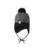 Childrens/kids Paljakka Beanie Black Grey Reima-3