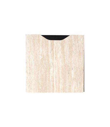 Boîte de Rangement Effet Travertin Pietra 30cm Beige