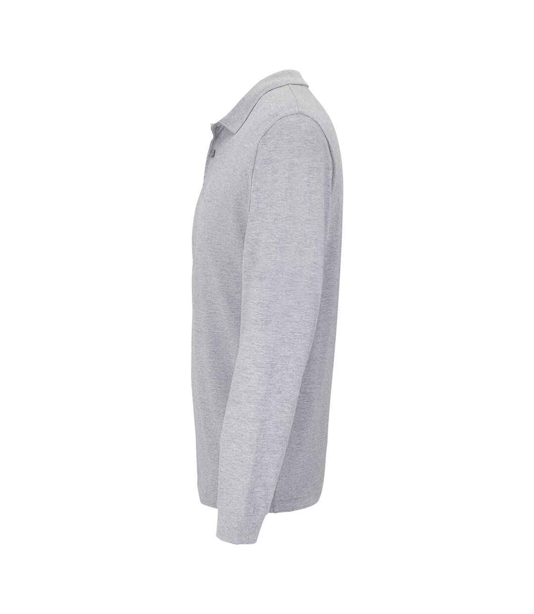 Polo Planet Adulte Gris Chiné SOLS-3