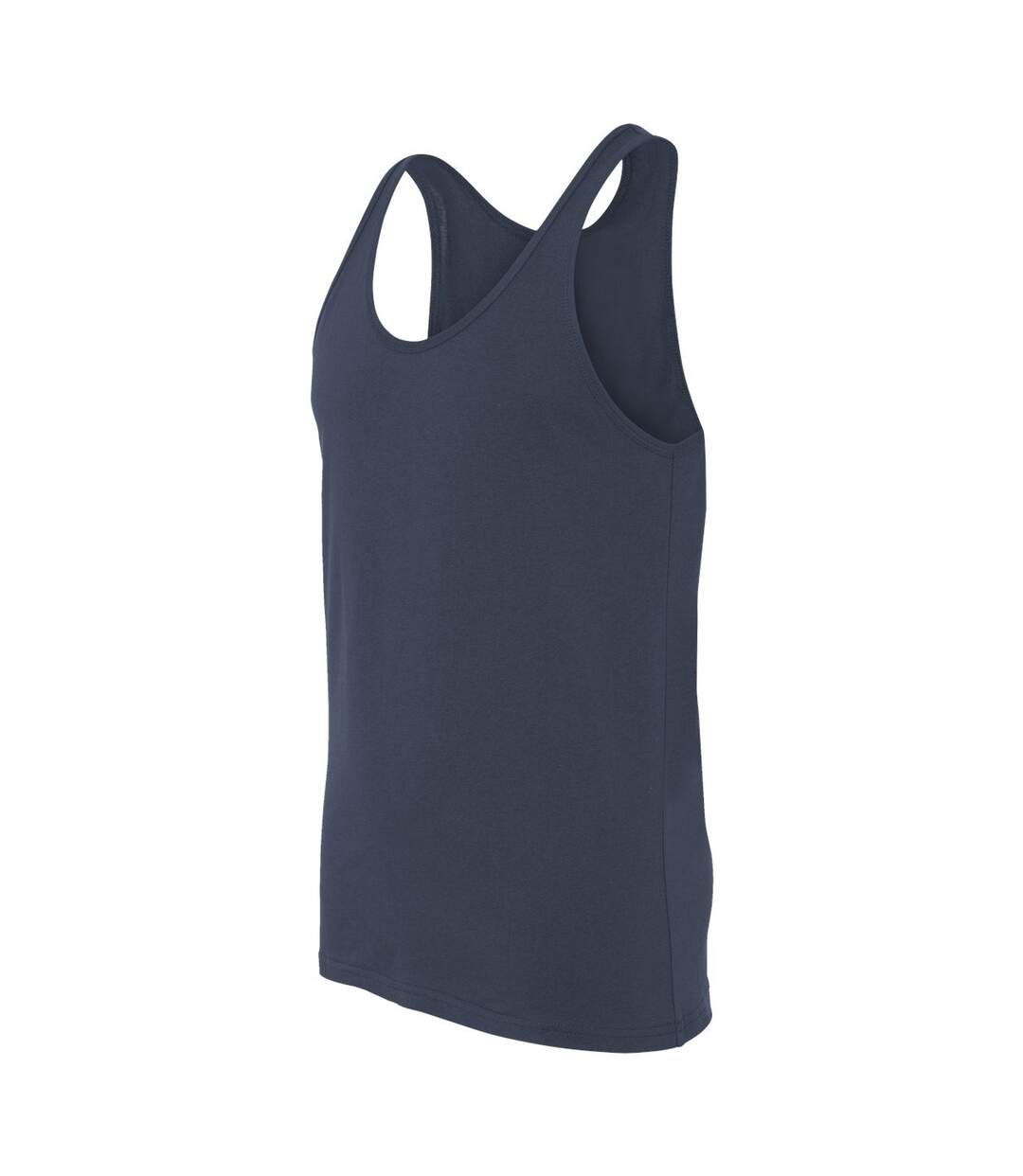 Unisex adult jersey tank top navy Bella + Canvas