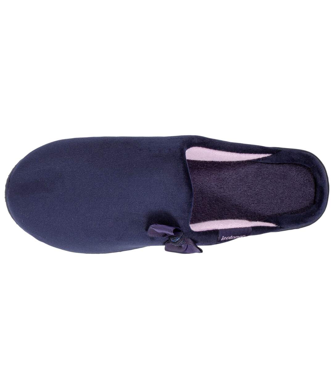 Isotoner Chaussons Mules femme à talon de 4 cm, ultra confortables, semelle à mémoire de forme, et soutient de la voûte plantaire