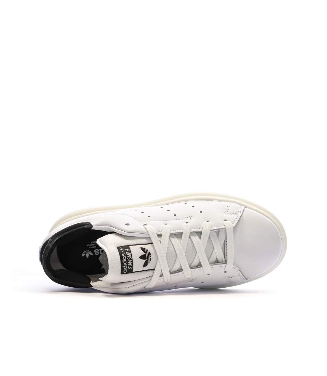 Baskets blanches/noires femme adidas stan smith pf w-4