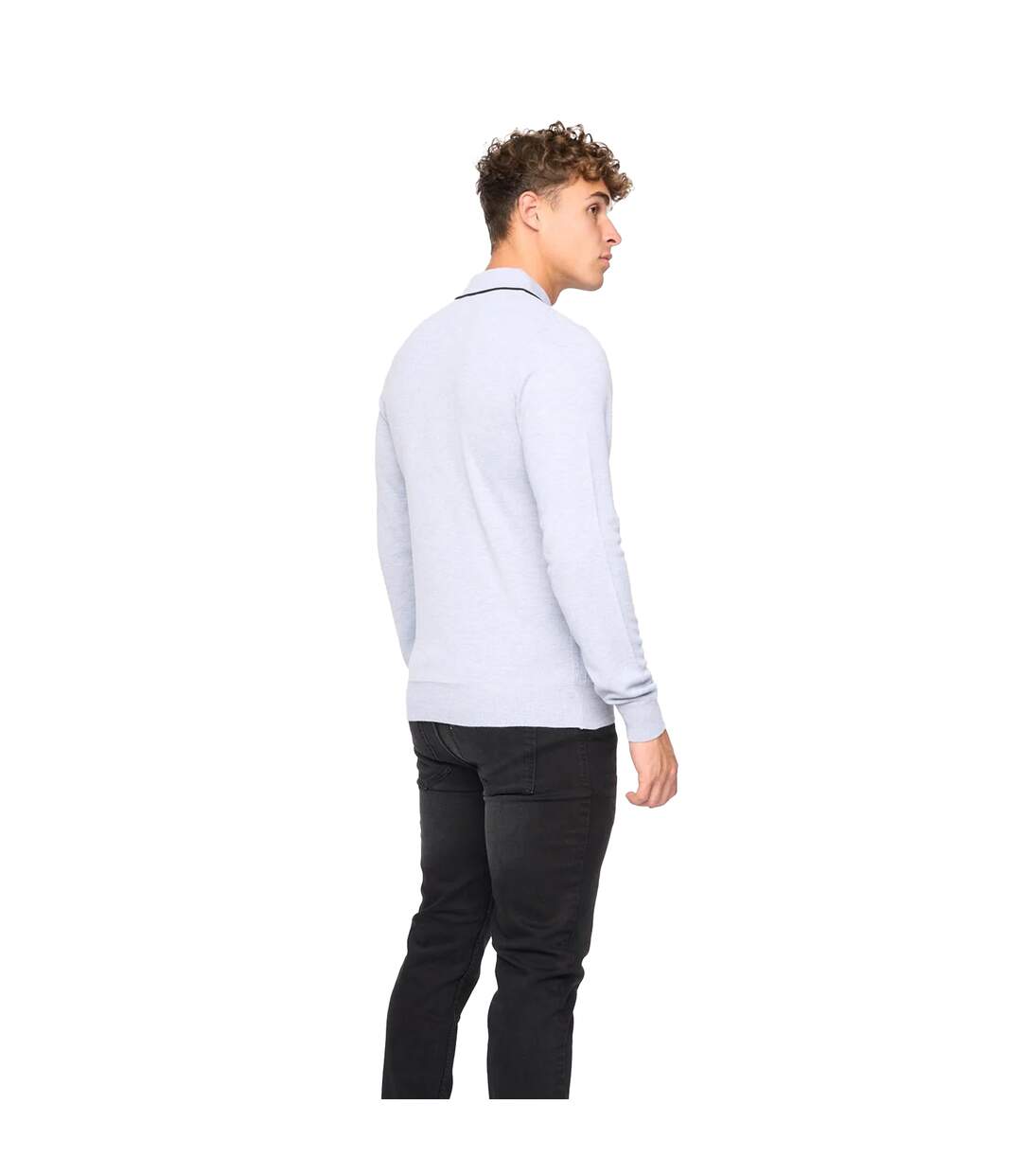 Pull ambrosden homme gris clair chiné Bewley & Ritch