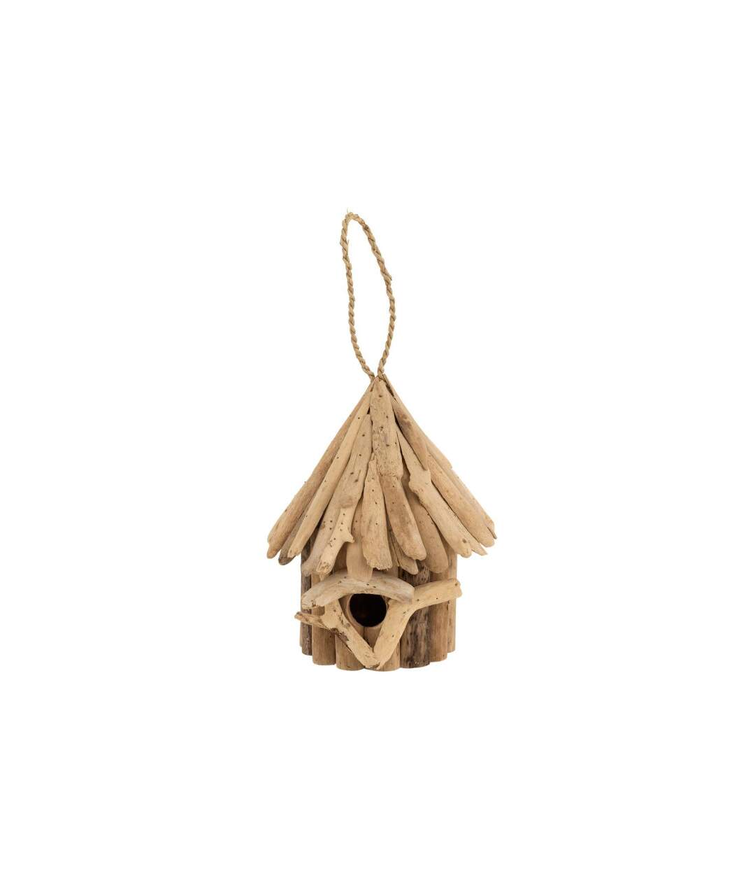 Nichoir pour Oiseaux Bois Flotté 47cm Naturel