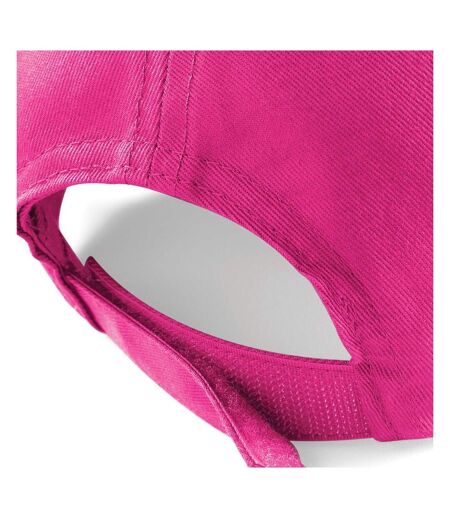 Beechfield Unisex Plain Original 5 Panel Baseball Cap (Pack of 2) (Fuchsia)