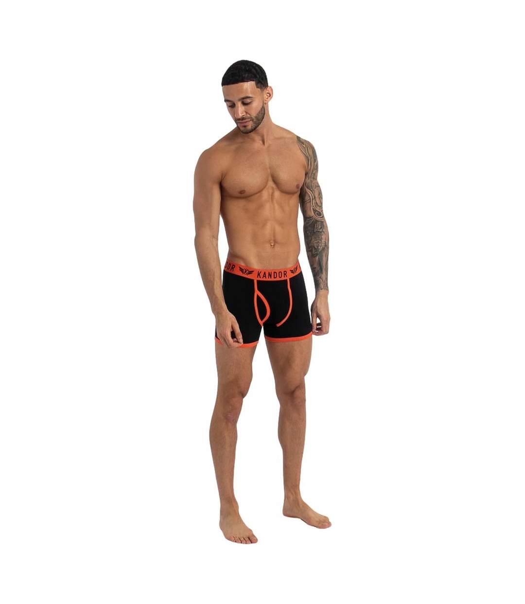 Boxers jeckers homme orange Kandor