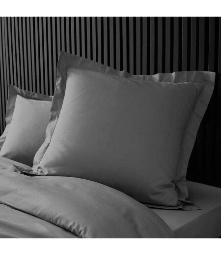 Taie d'Oreiller Percaline 63x63cm Gris Acier