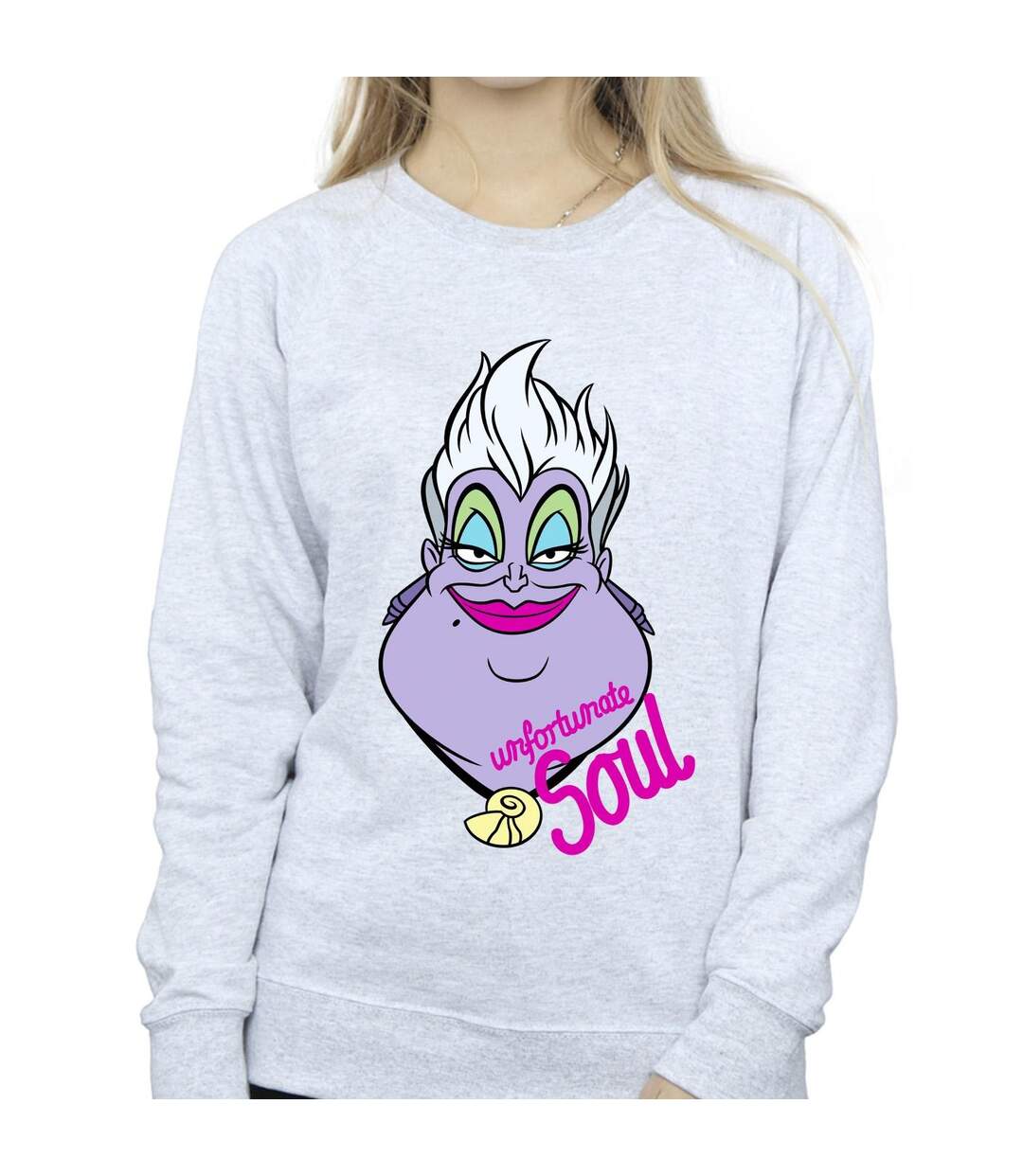 Disney Sweatshirt Femmes/Dames Villains Ursula Unfortunate Soul (Gris sportif) - UTBI42381-3