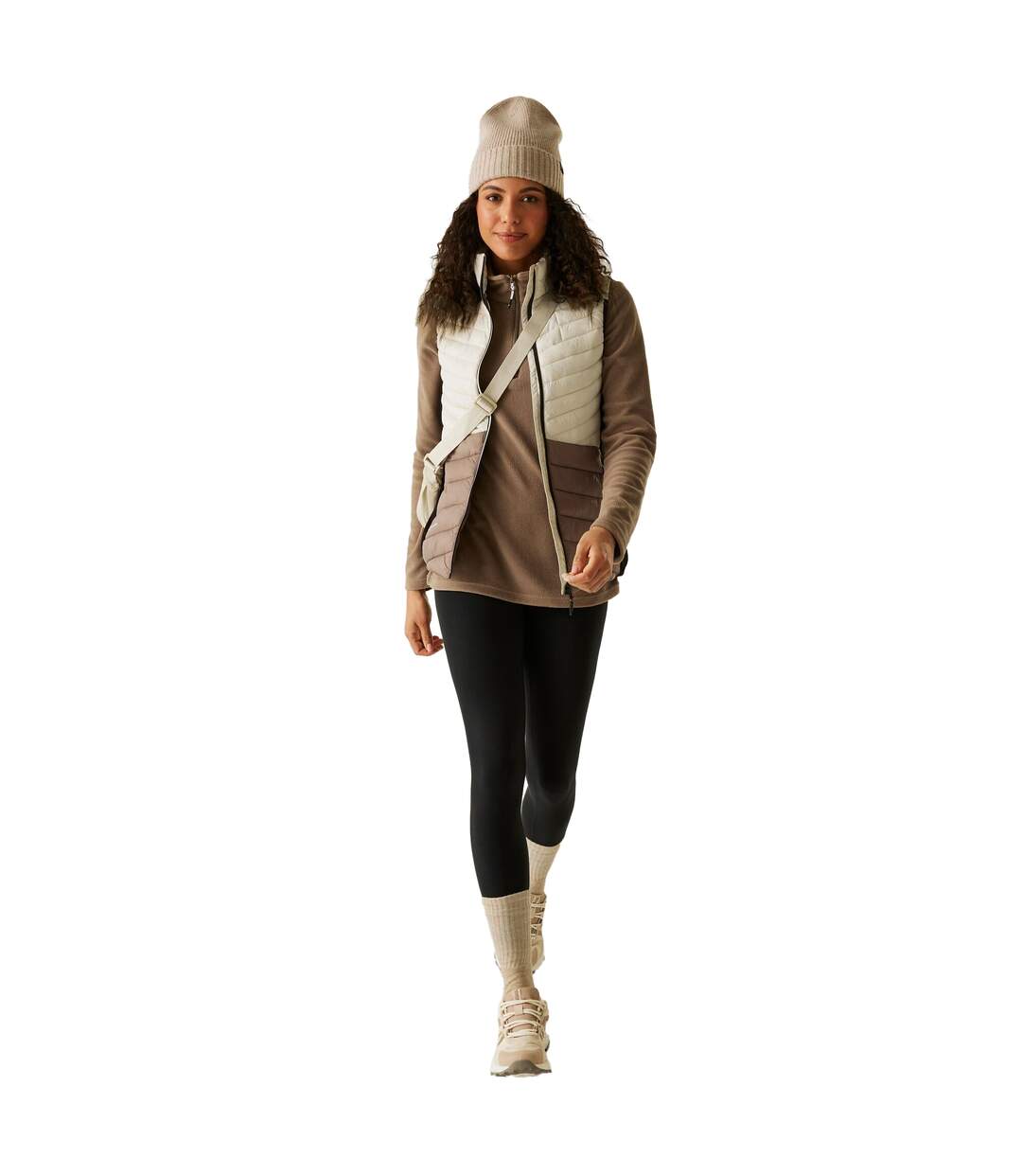 Veste Sans Manches Leedre Femme Blanc Cassé Marron Noir Regatta-4