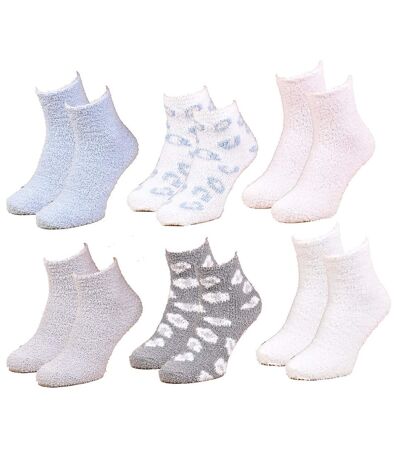Chaussettes pour Femme Casa Socks Toucher Doux Pack de 6 CASA SOCKS Empreinte