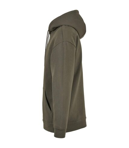 Build Your Brand Mens Basic Oversized Hoodie (Olive)
