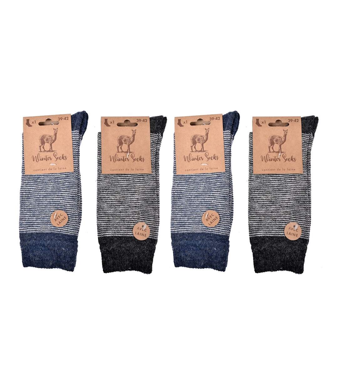 Chaussettes Homme WINTER SOCKS - Pack de 4-3