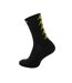 Chaussettes de sport noir/jaune  kappa eleno-1