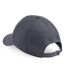 Adultes Unisex Athleisure Cotton Baseball Cap Graphite Noir Beechfield-2
