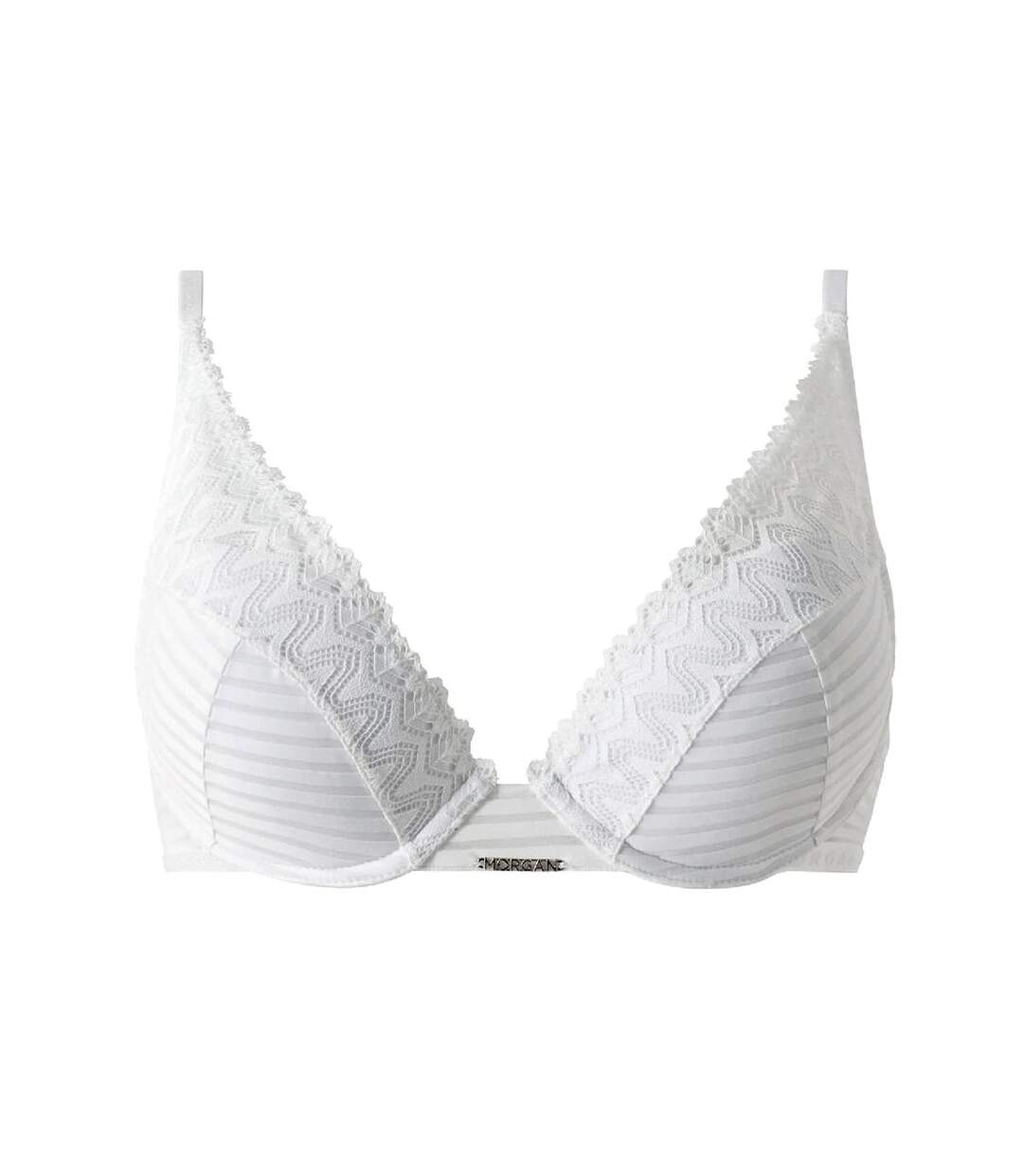 Soutien-gorge ampliforme coques moulées blanc Célia-1