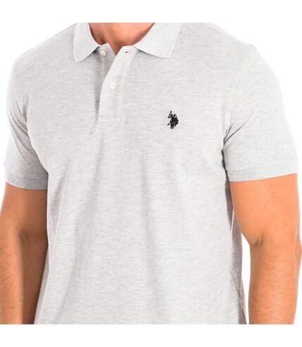 KING Short Sleeve Polo with contrast lapel collar 61423 man