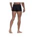 Mens Solid Fitted Swim Shorts Black Adidas-4