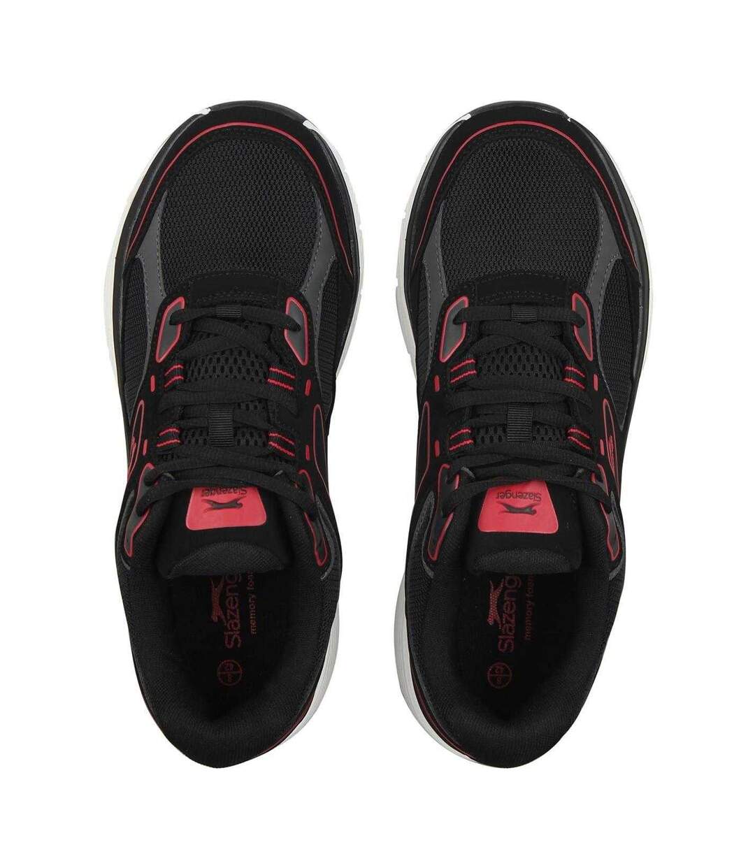 Baskets Sleaford Homme Noir Rouge Slazenger-4