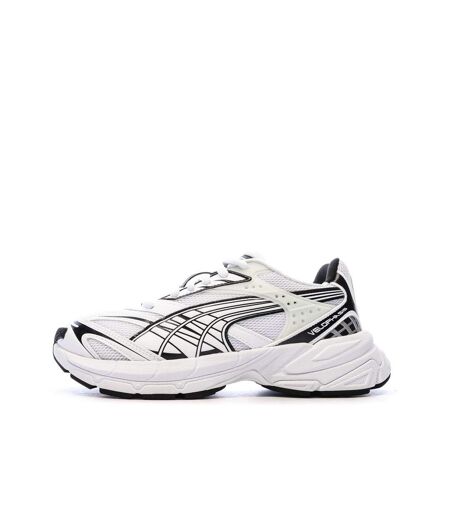 Baskets blanches/noires femme puma velophasis always on