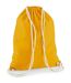 Cotton Drawstring Bag One Size Mustard Westford Mill-1