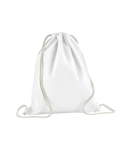 Organic Cotton Drawstring Bag One Size White Westford Mill