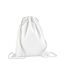 Organic Cotton Drawstring Bag One Size White Westford Mill-1