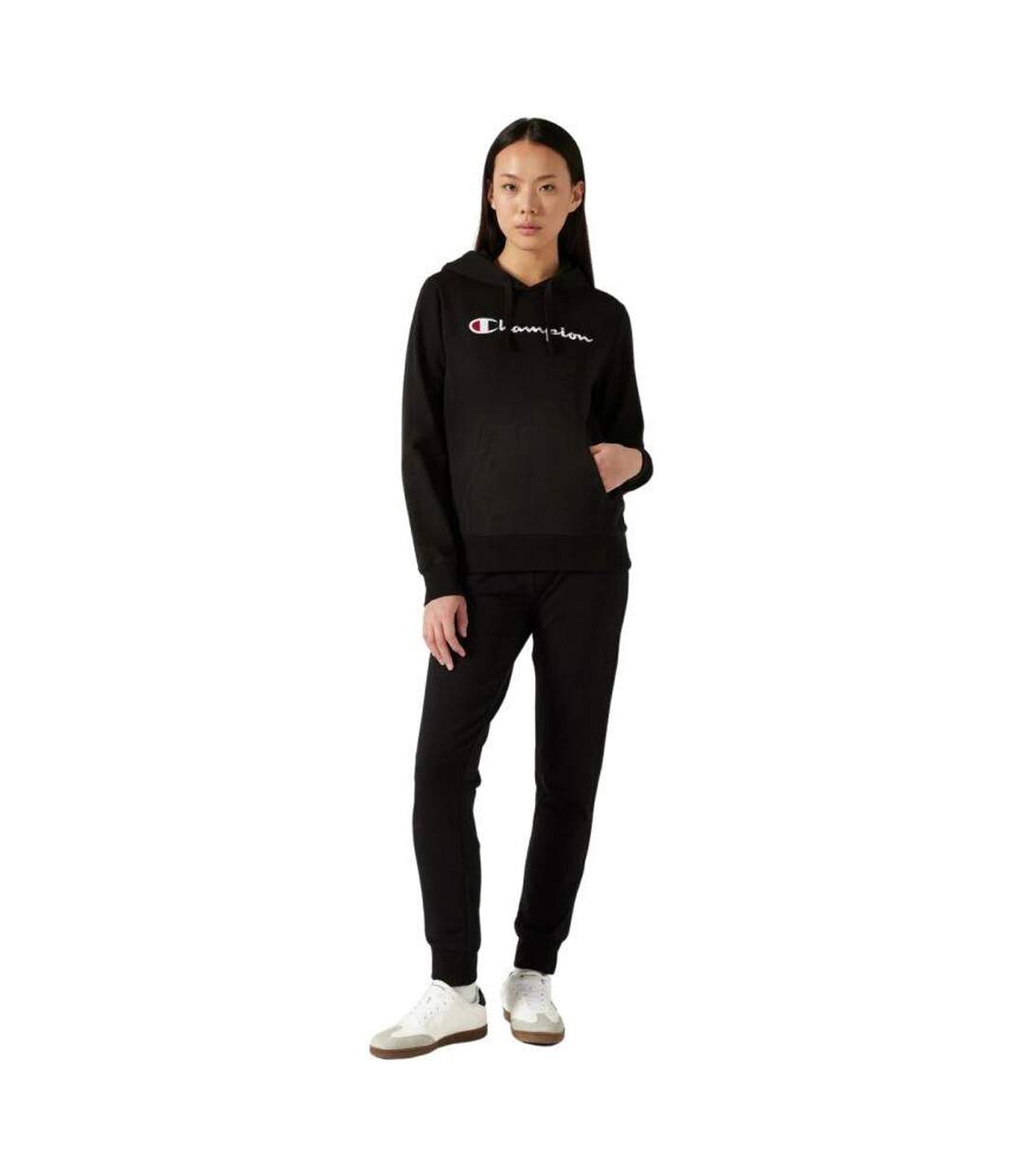 Sweat À Capuche Femme Noir Champion-1