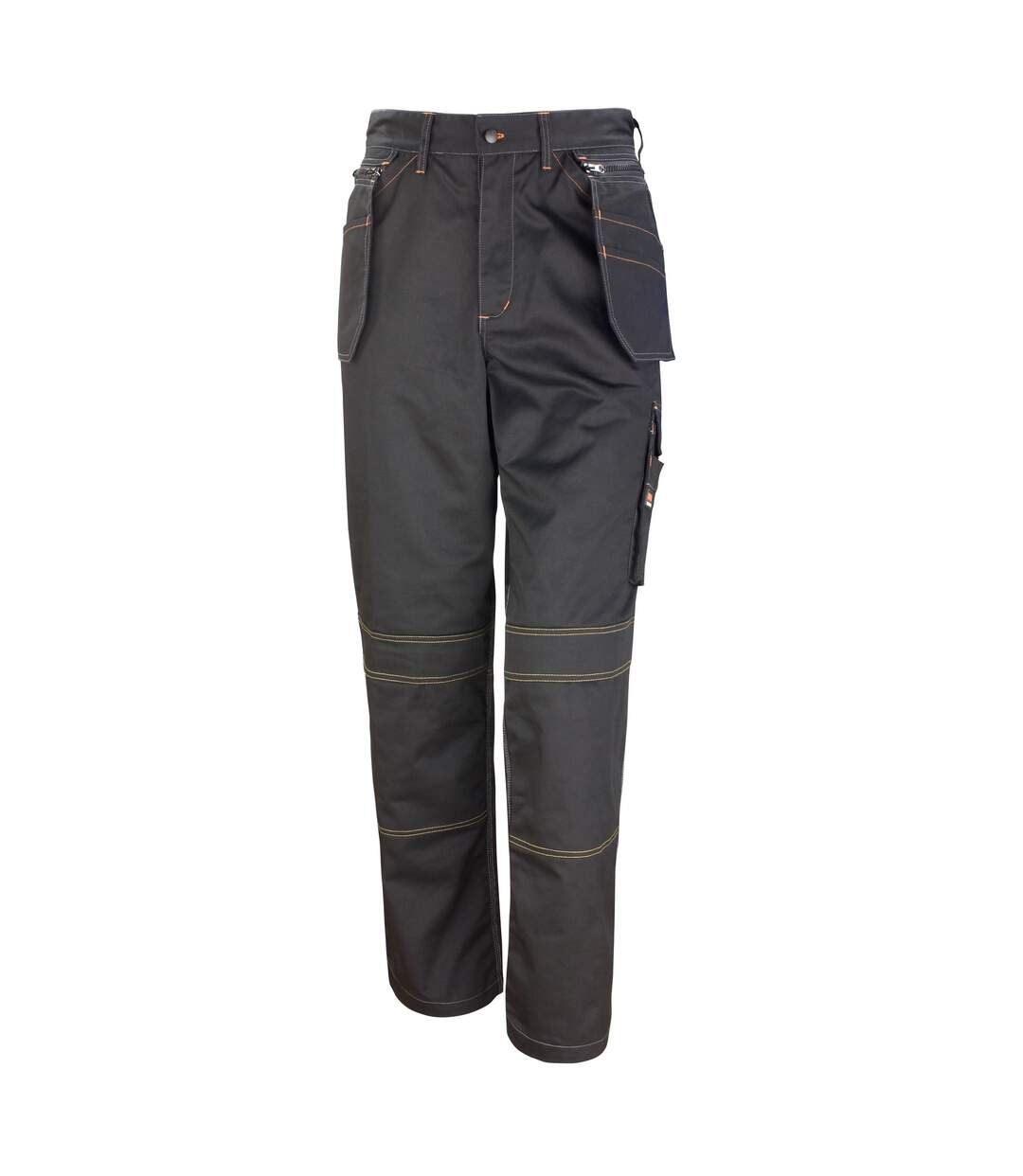 Result Unisex Work-Guard Lite X-Over Holster Workwear Trousers (Breathable And Windproof) (Black) (UTRW3717)-2