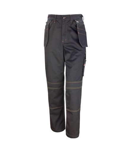 Result Unisex Work-Guard Lite X-Over Holster Workwear Trousers (Breathable And Windproof) (Black) (UTRW3717)