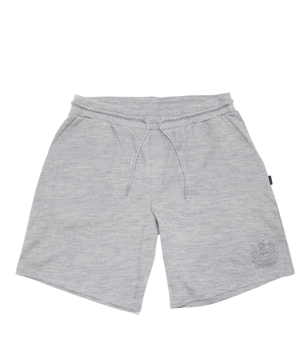 Mens Fleece Plain Sweat Shorts Grey Aquascutum-2