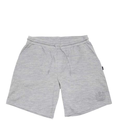 Mens Fleece Plain Sweat Shorts Grey Aquascutum