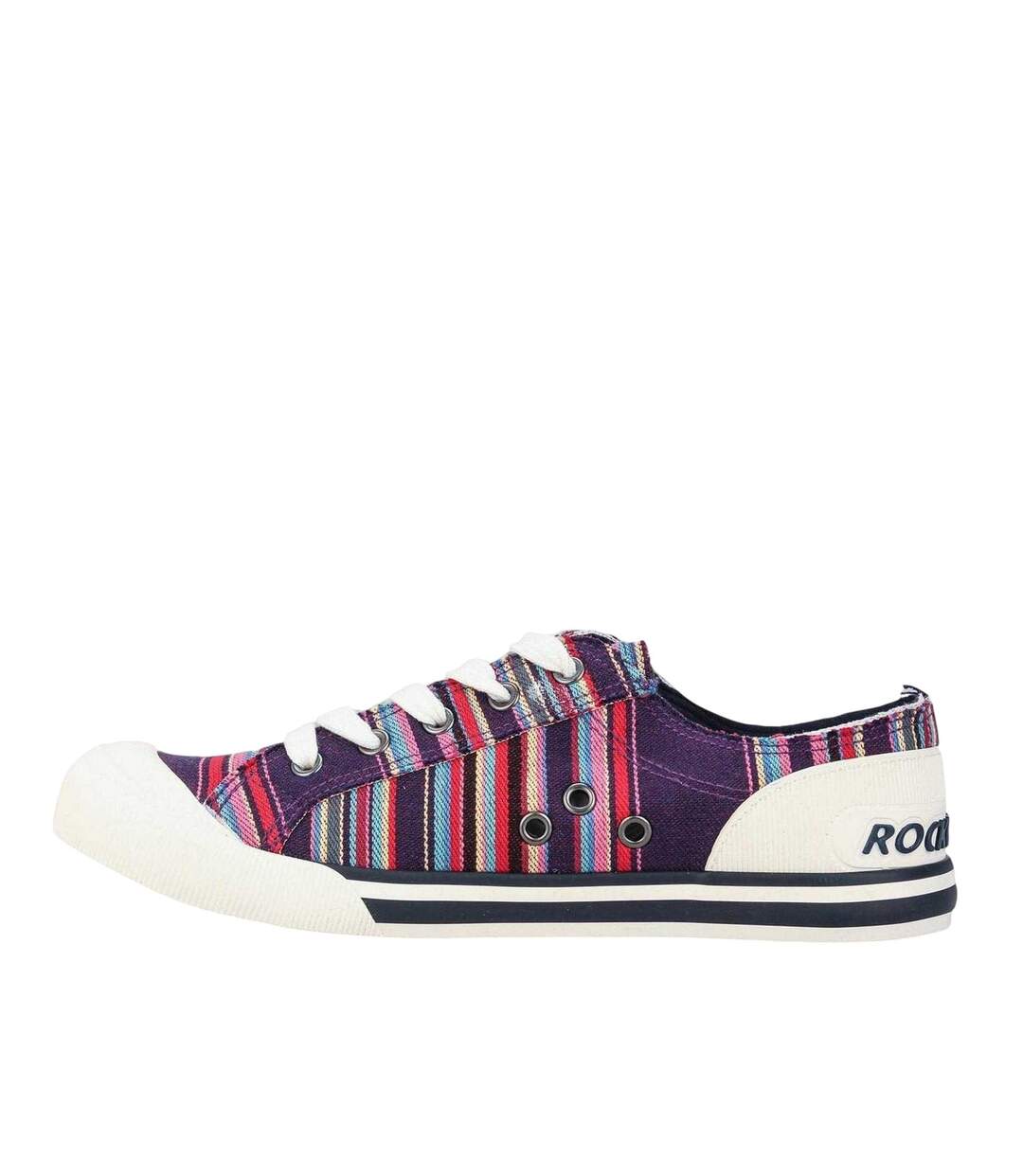 Tennis En Toile Motif/style À Rayures Jazzin Femme Violet Rocket Dog-2