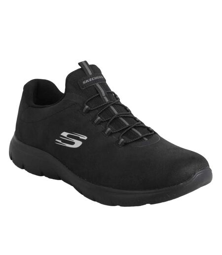 Womens/ladies summits itz bazik trainers black Skechers
