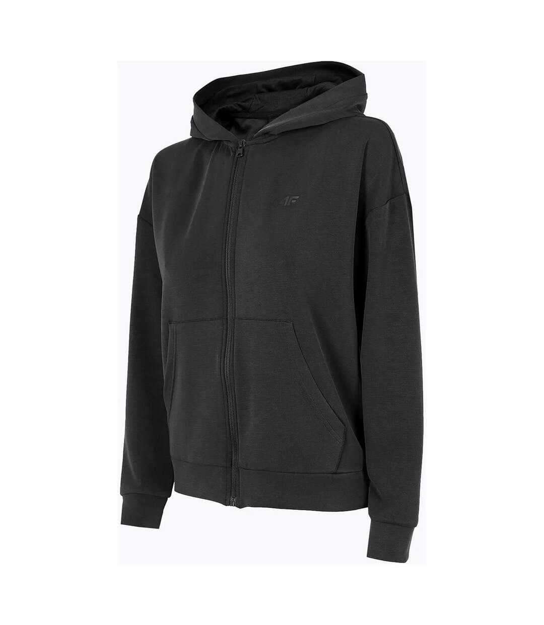 Sweat À Capuche H4z22 Bld041 Femme Noir 4F-2