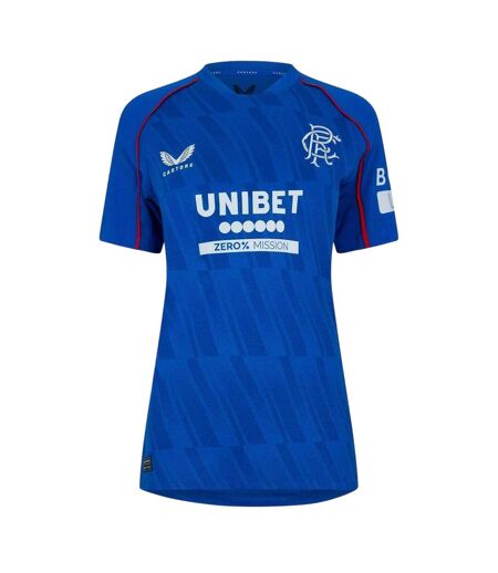 Womens/ladies Rangers Fc Home Shirt Blue Castore