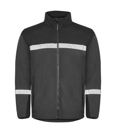 Mens 7300 Fleece Jacket Grey Black Projob