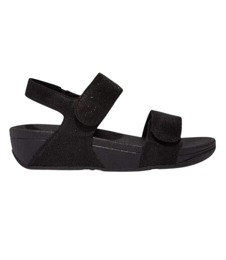 Sandales Motif/style Ajustable Lulu Shimmerlux Femme Tout Noir FitFlop
