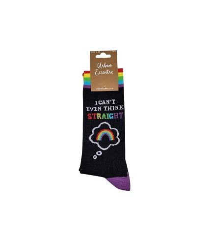 Novelty 'I Can't Even Think Straight' Rainbow Socks | Urban Eccentric