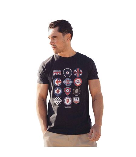 Mens Ss25 Badge T-shirt Navy Lambretta